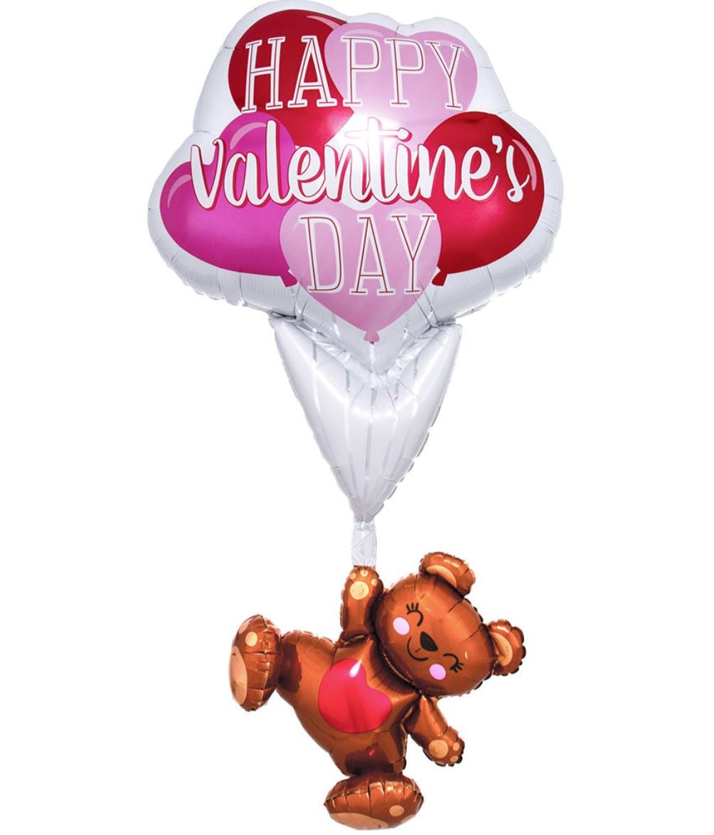 Valentine Floating Bear Balloon 56Inches – Partytime
