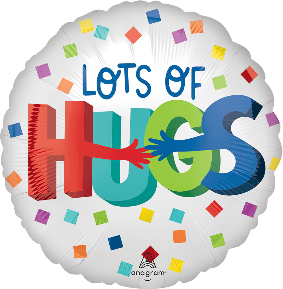 Satin Hugging Wishes Foil Balloon 18Inches | Bookazine HK – Partytime