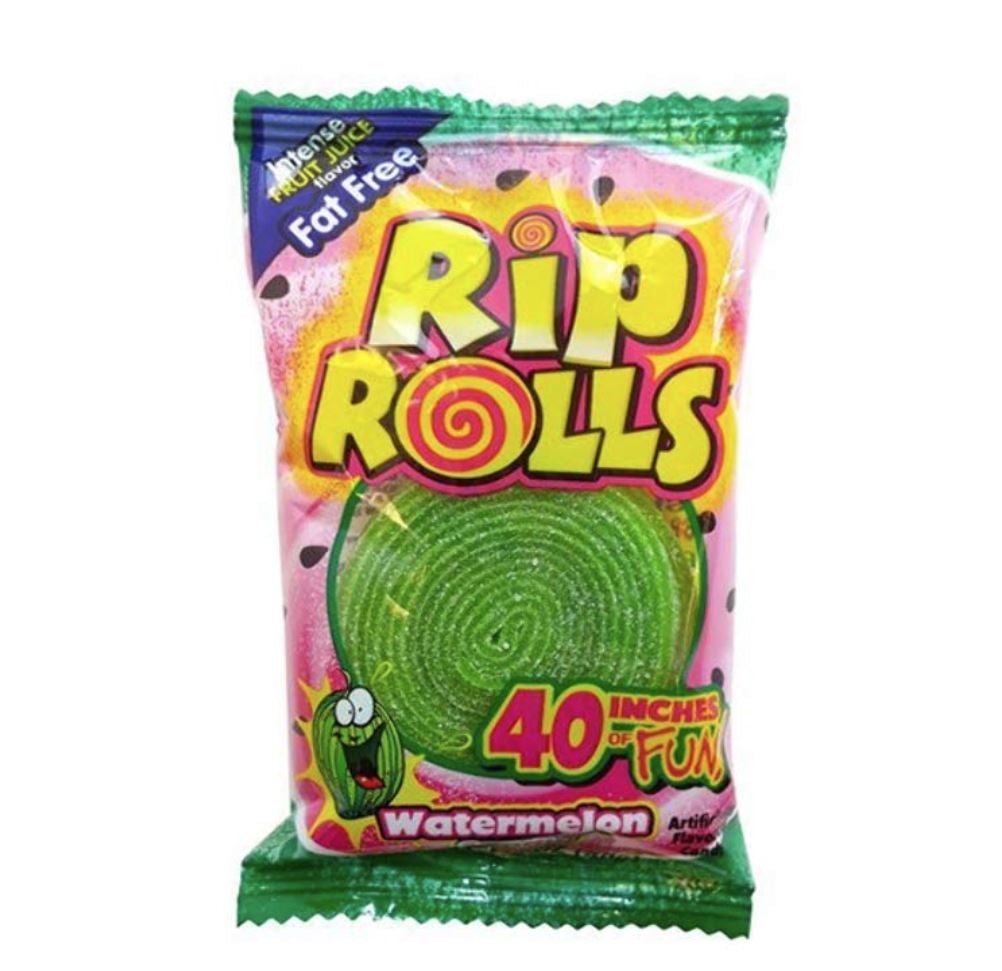 Rip Rolls Sour Watermelon 1.4Oz - Partytime